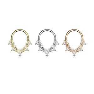 Heart Filigree Septum